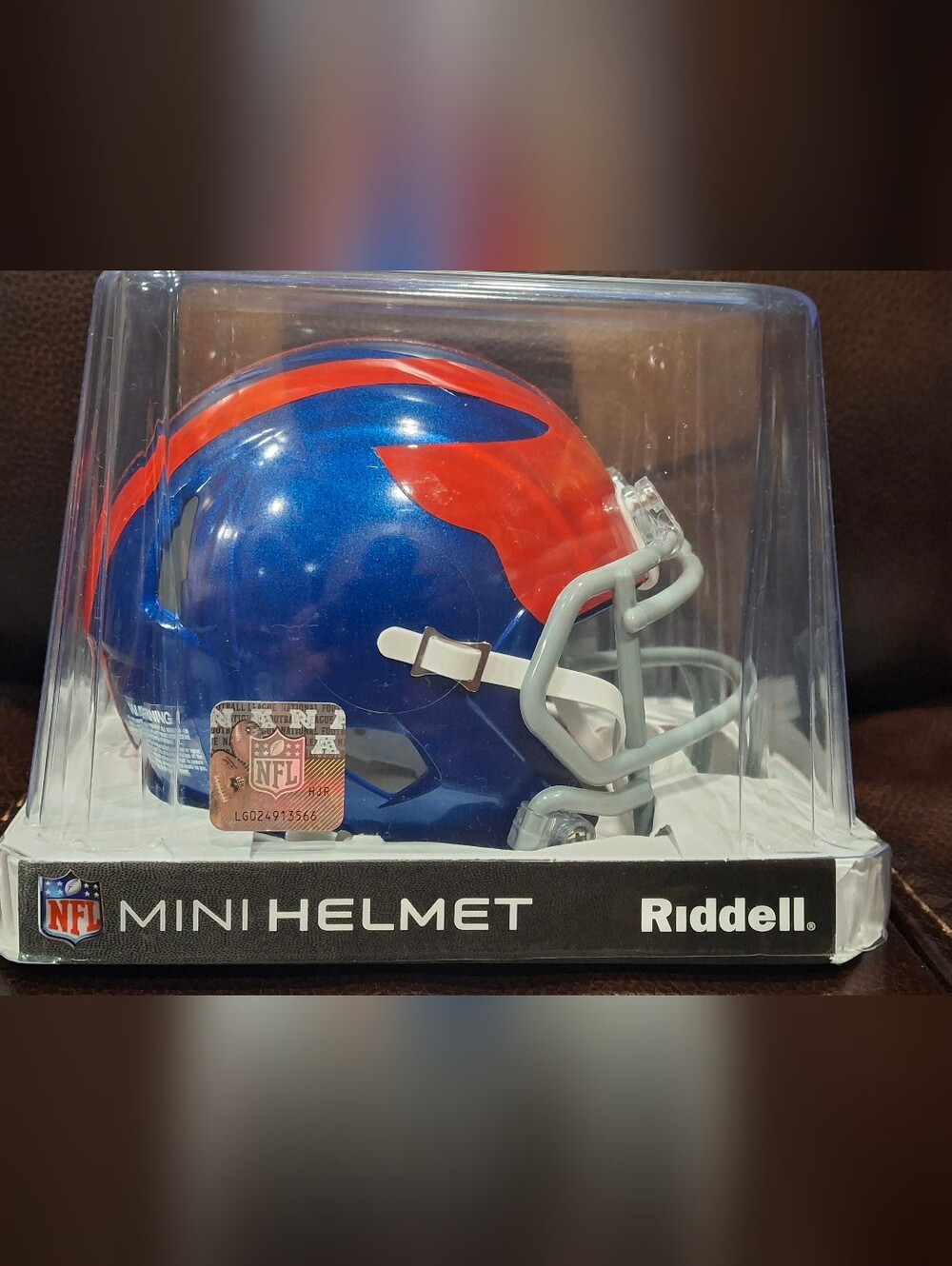 New York Giants NFL Blue and Red NFL Mini Helmet